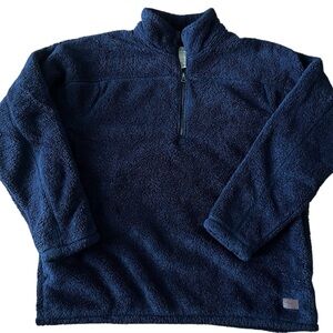 L.L. Bean Men's Deep Blue Zip-Up Sweater
